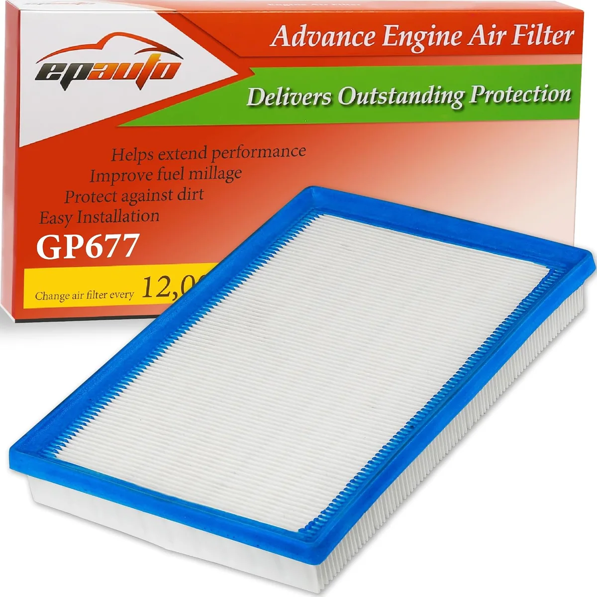 EPAuto GP677 Engine Air Filter