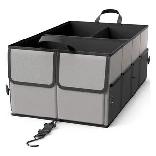 Foldable Trunk Organizer, 3 Compartments, thumbnail 8