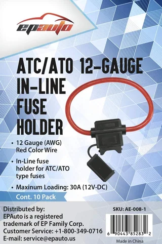 In-Line ATC/ATO Fuse Holder, 10-Pack, thumbnail 2
