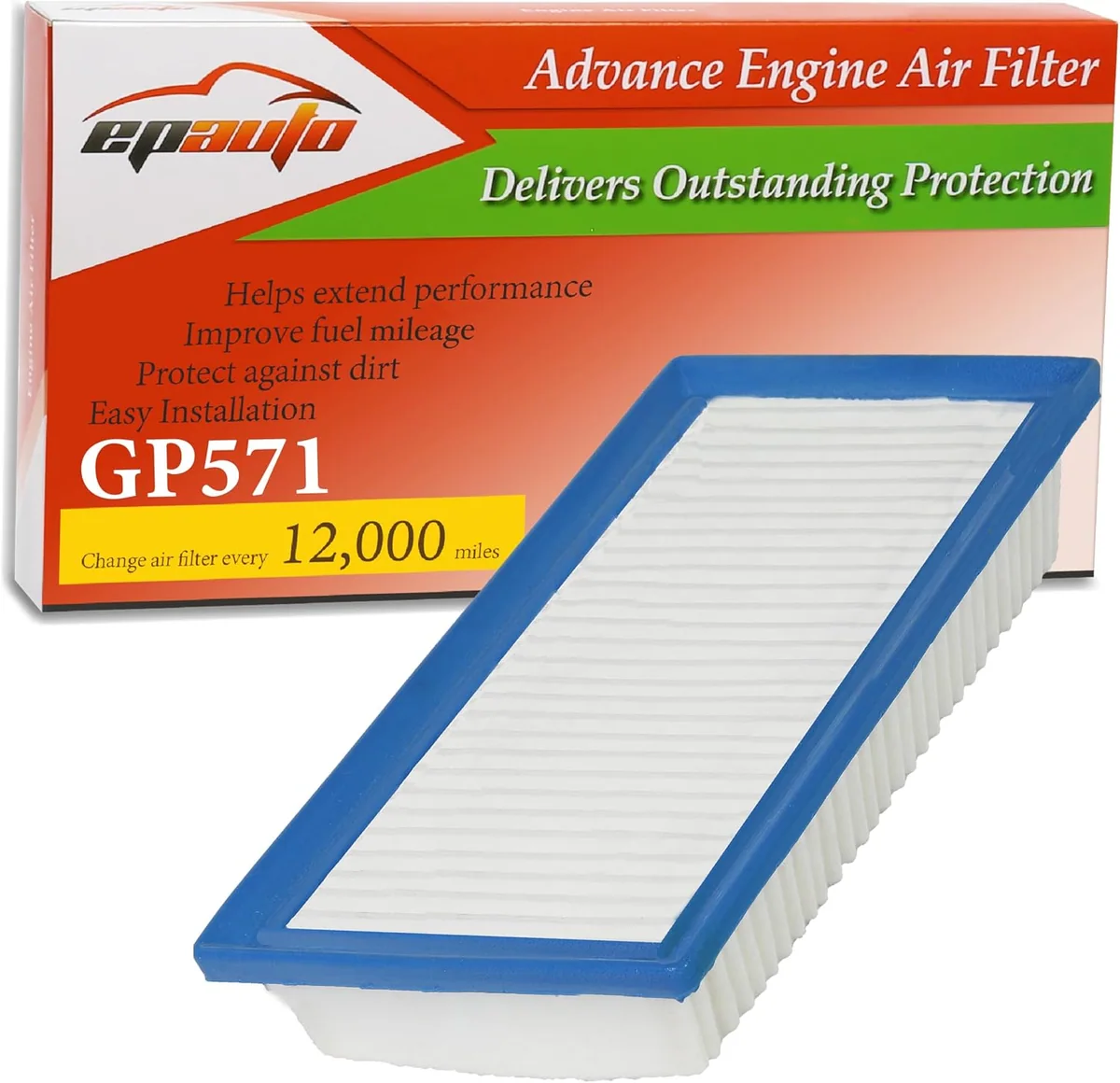 EPAuto GP571 Engine Air Filter